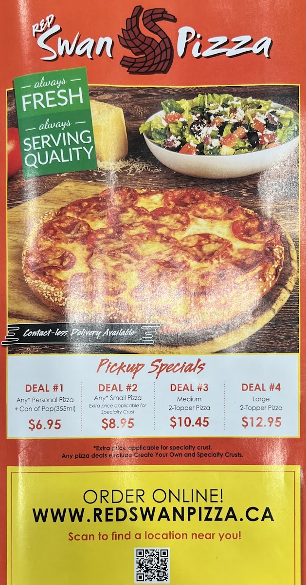 Menu Red Swan Pizza - Kamloops North-8