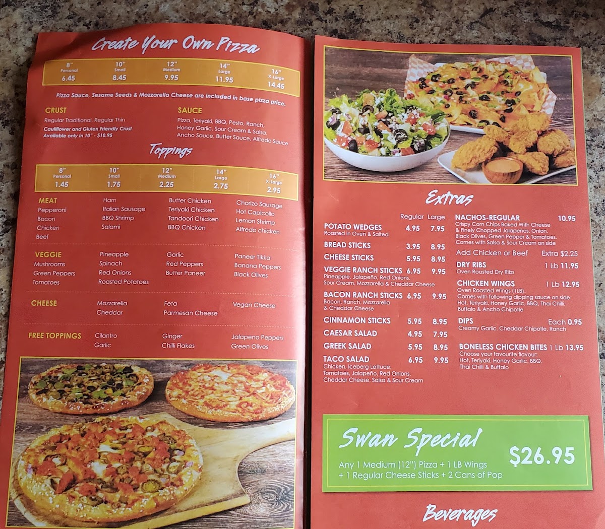 Menu Red Swan Pizza - Red Deer South-4