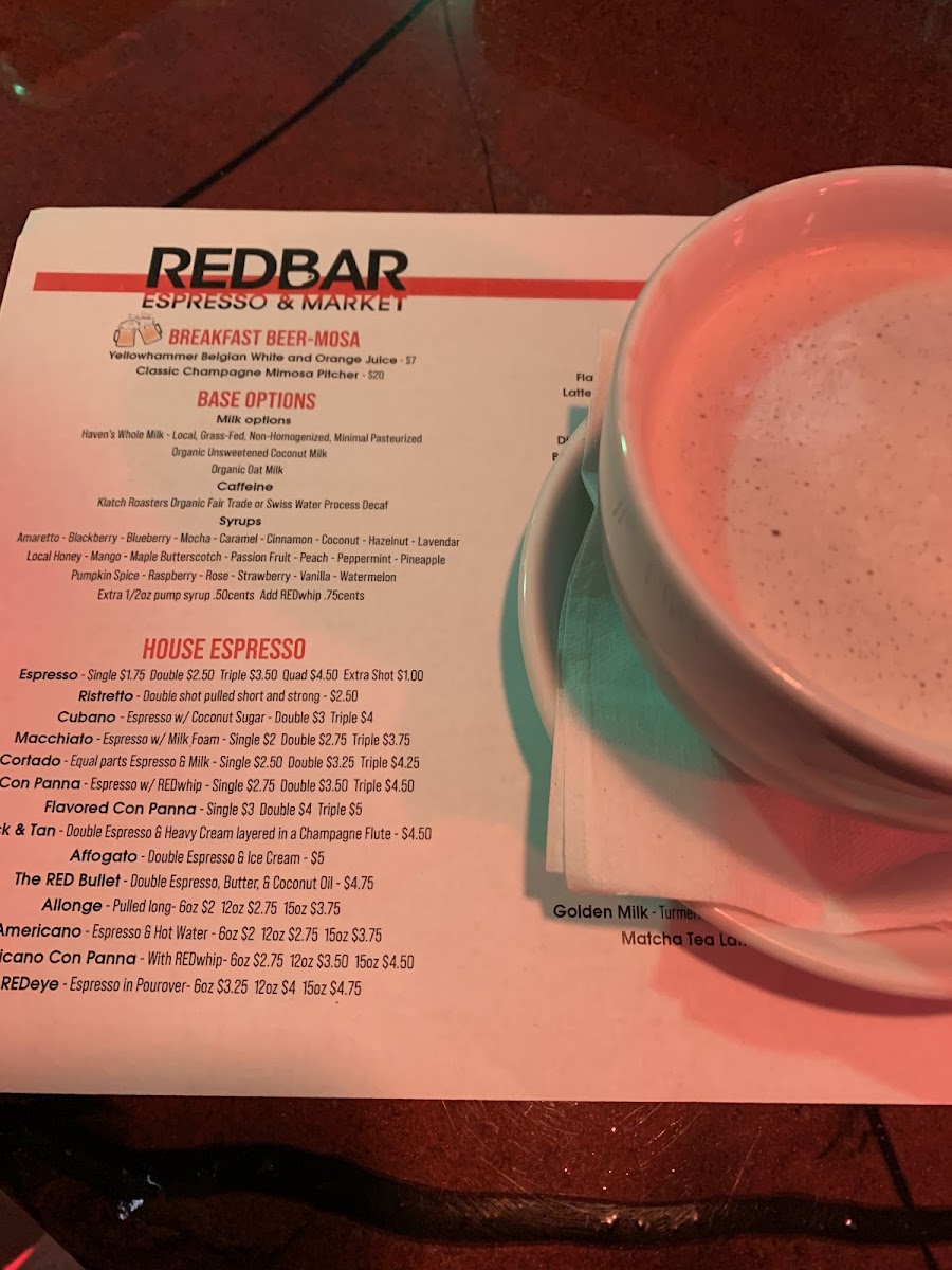 Menu Redbar Espresso & Market Llc-5