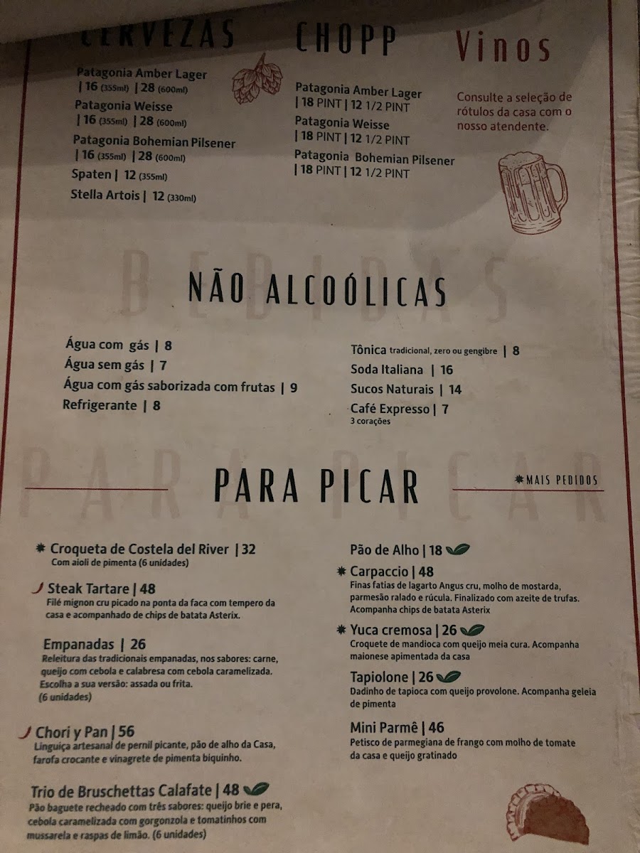 Menu Reduto Bar-1