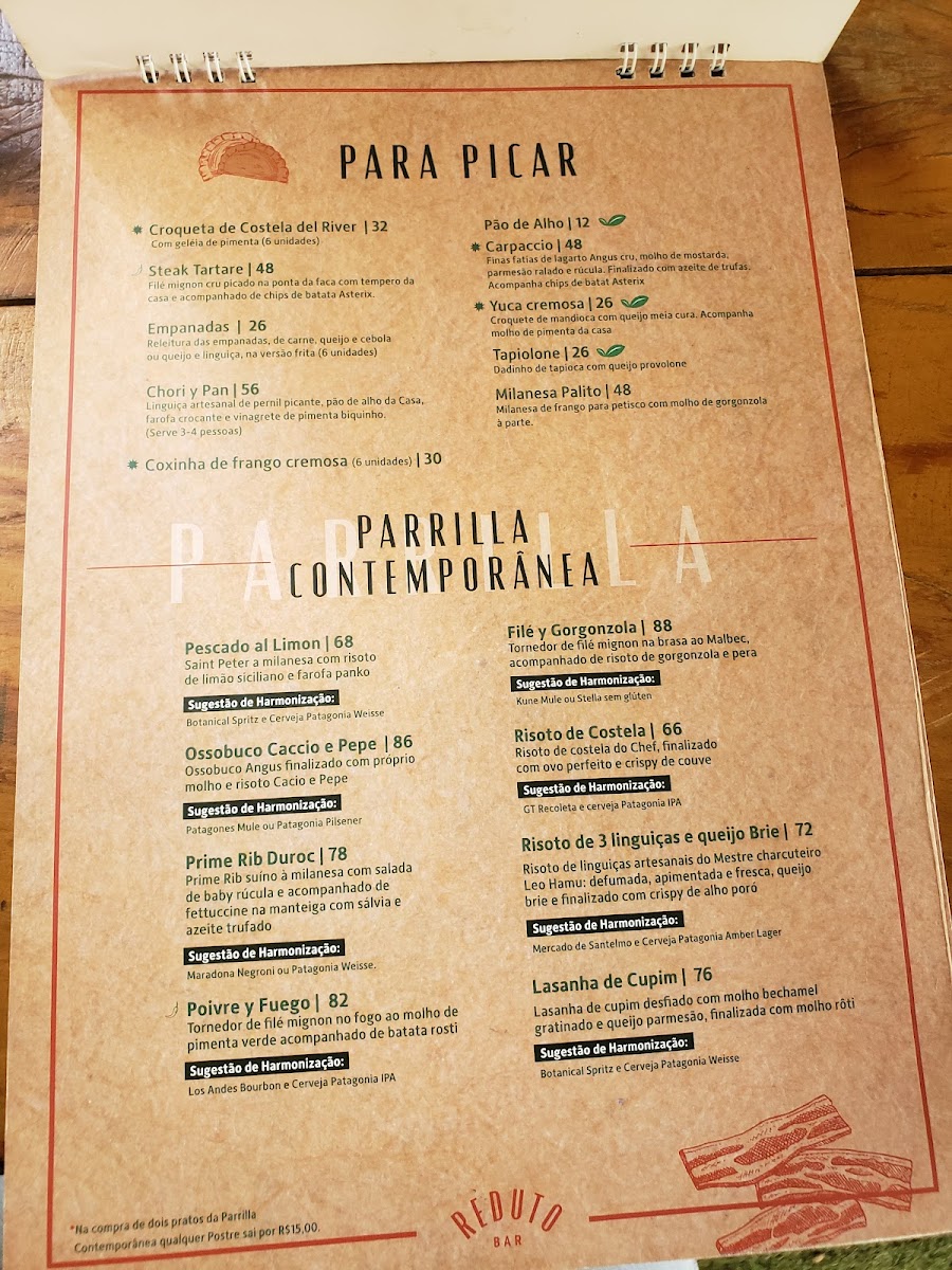 Menu Reduto Bar-2