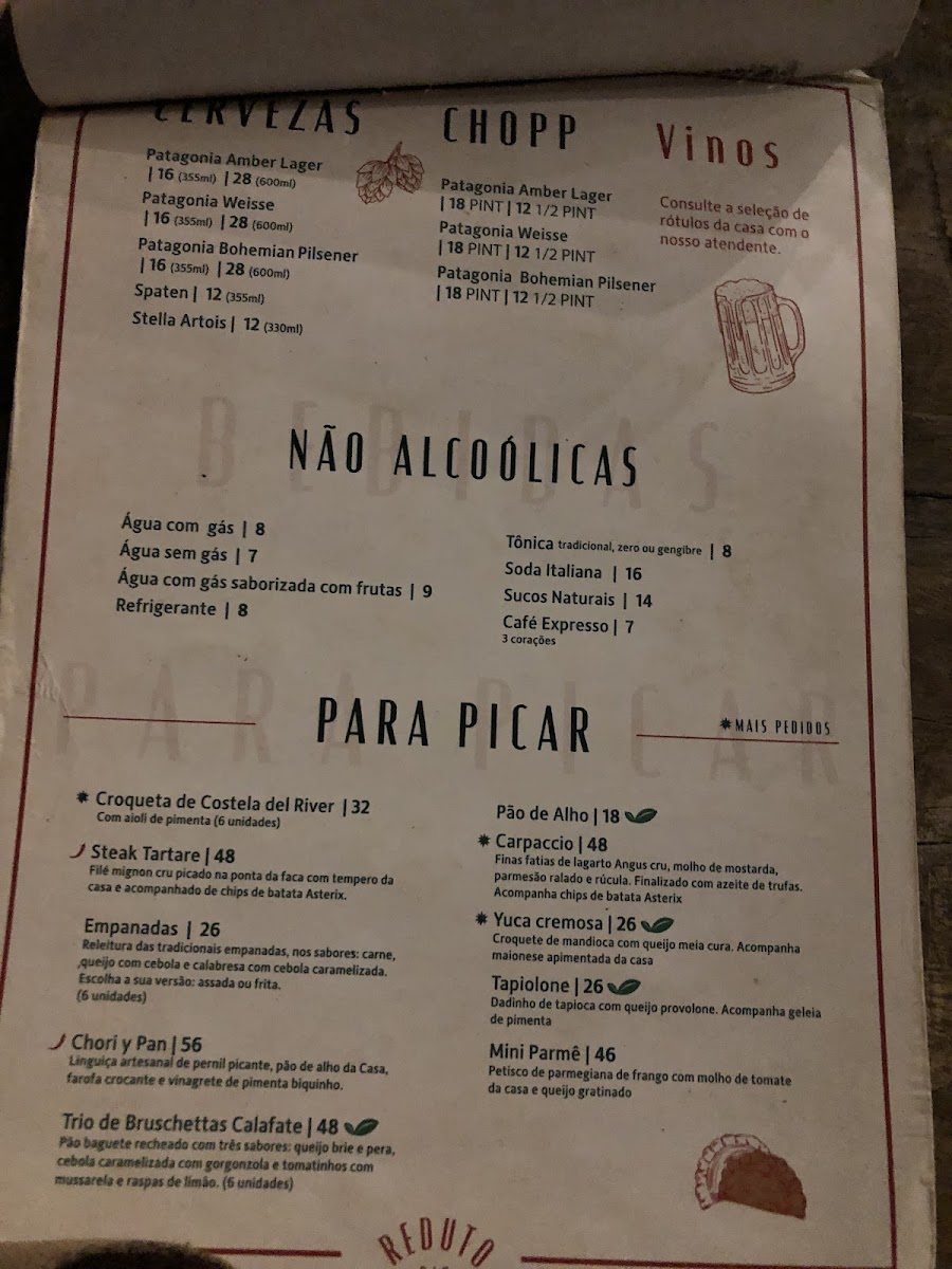 Menu Reduto Bar-3