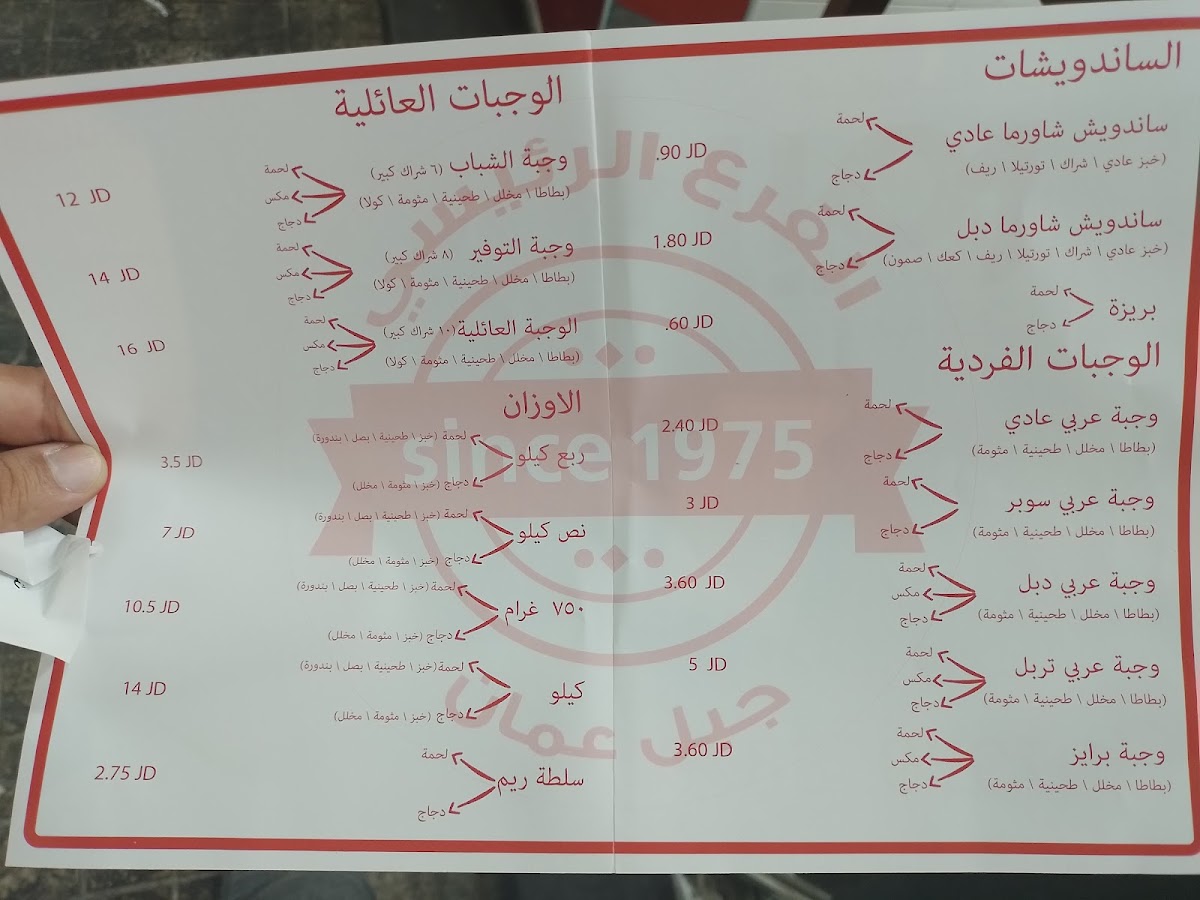 Menu Reem Shawerma Al Fuheis-3