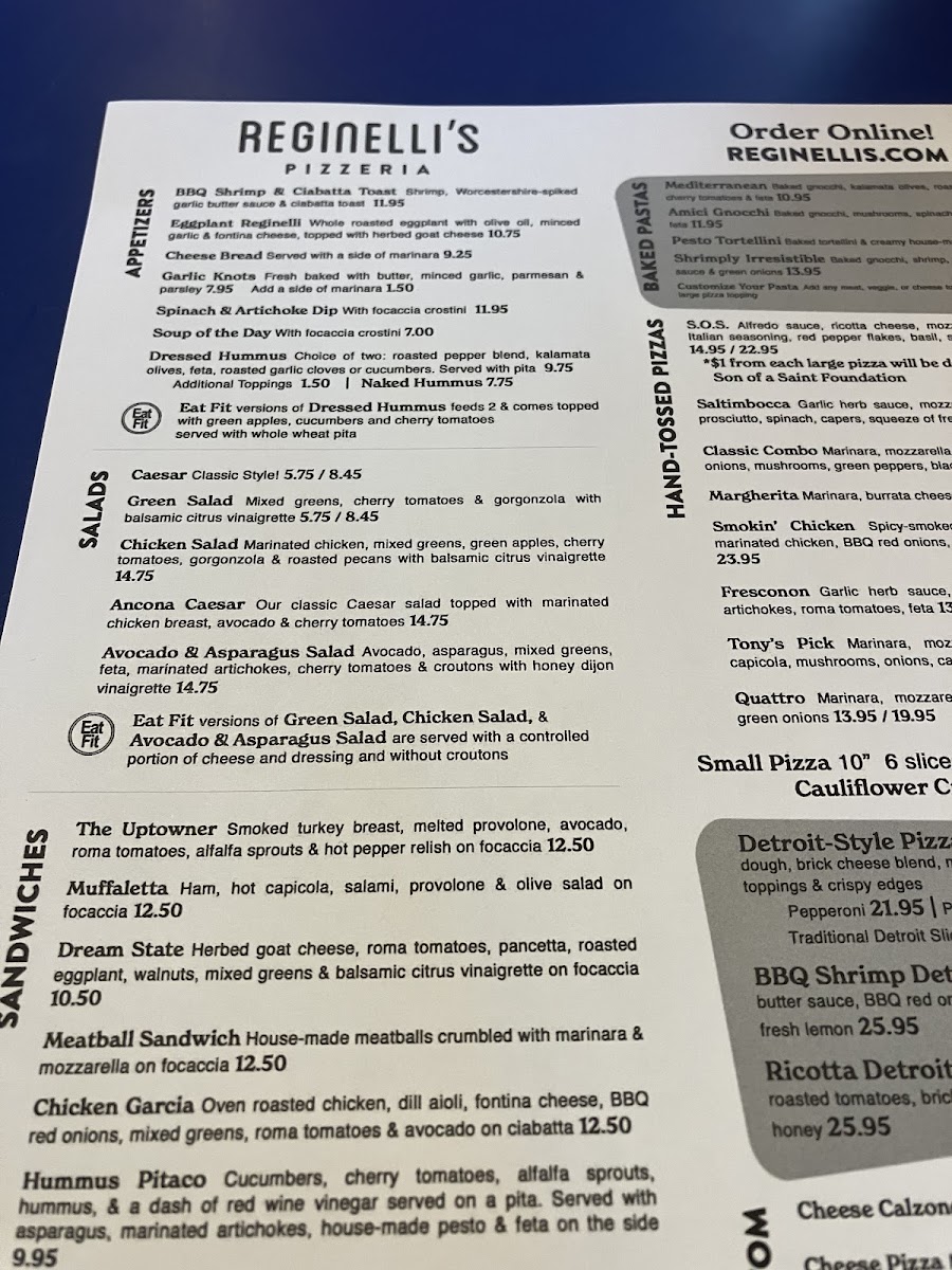 Menu Reginelli's Pizzeria-3