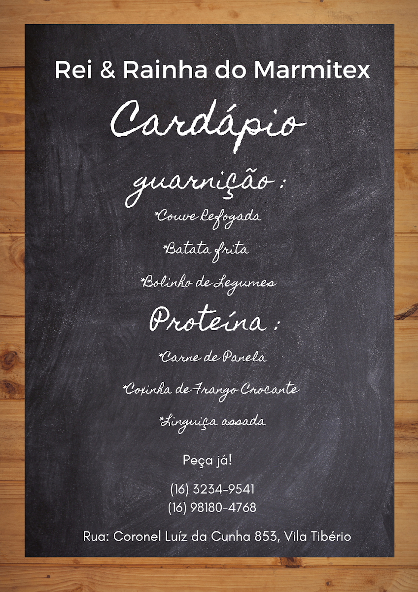 Menu Rei E Rainha Restaurante E Marmitaria-7