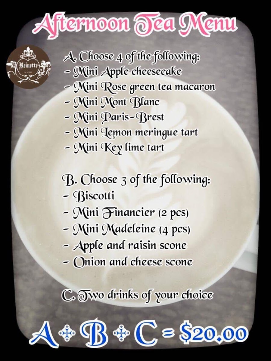 Menu Reinette Café & Patisserie-4