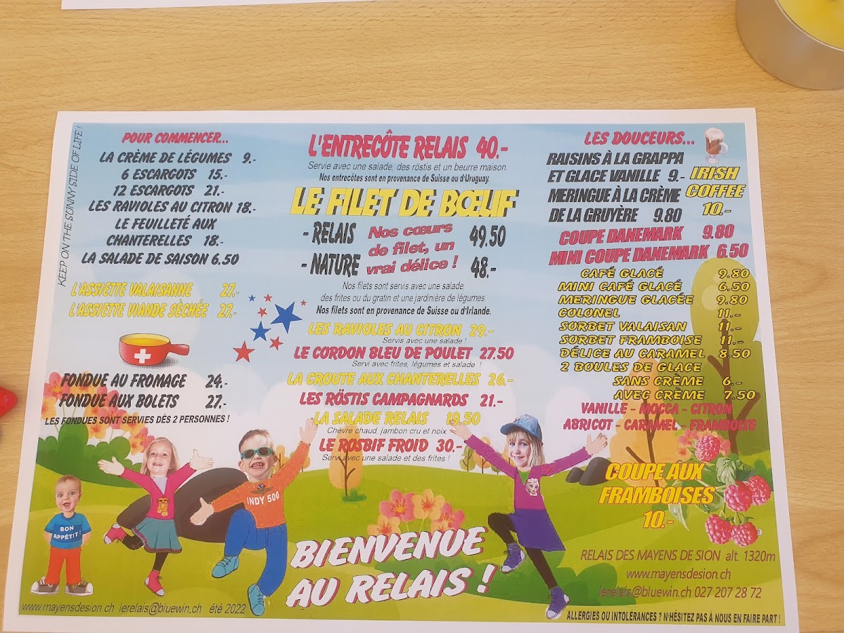 Menu Relais Des Mayens De Sion-3