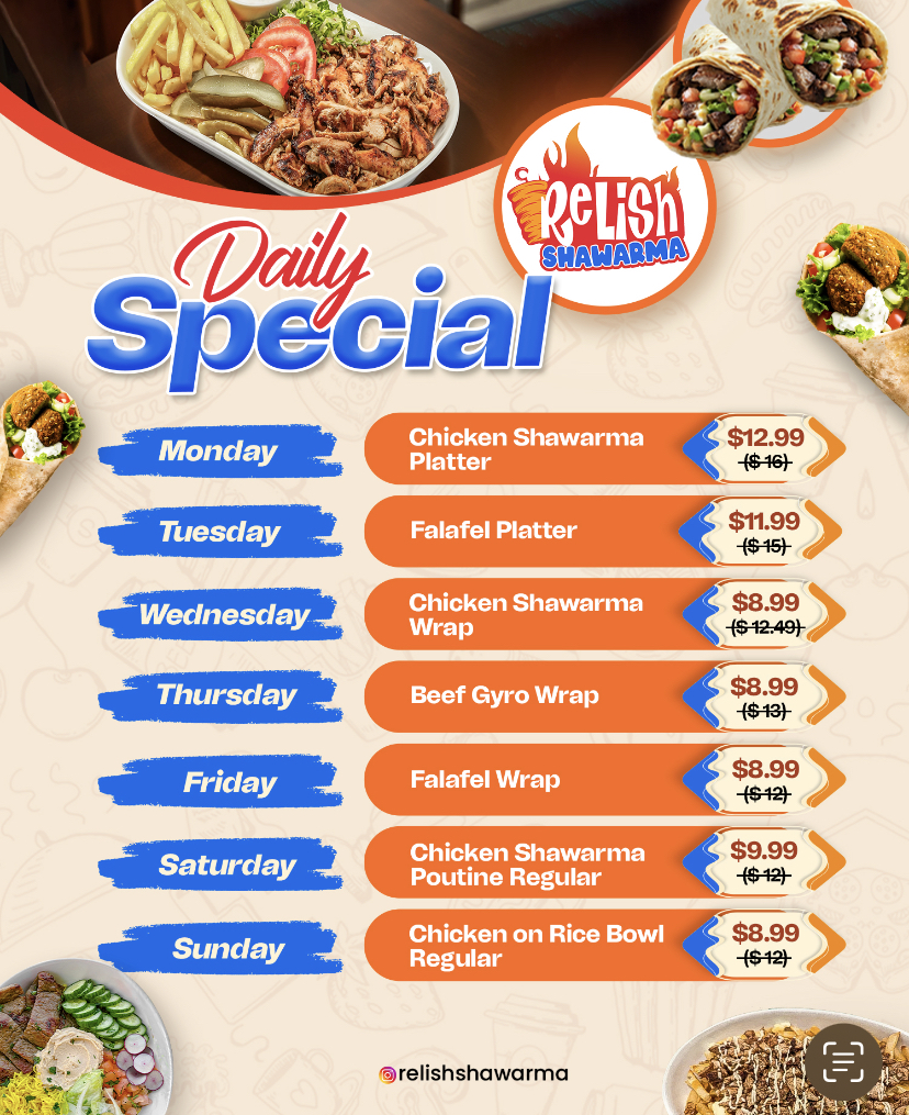 Menu Relish Shawarma-1