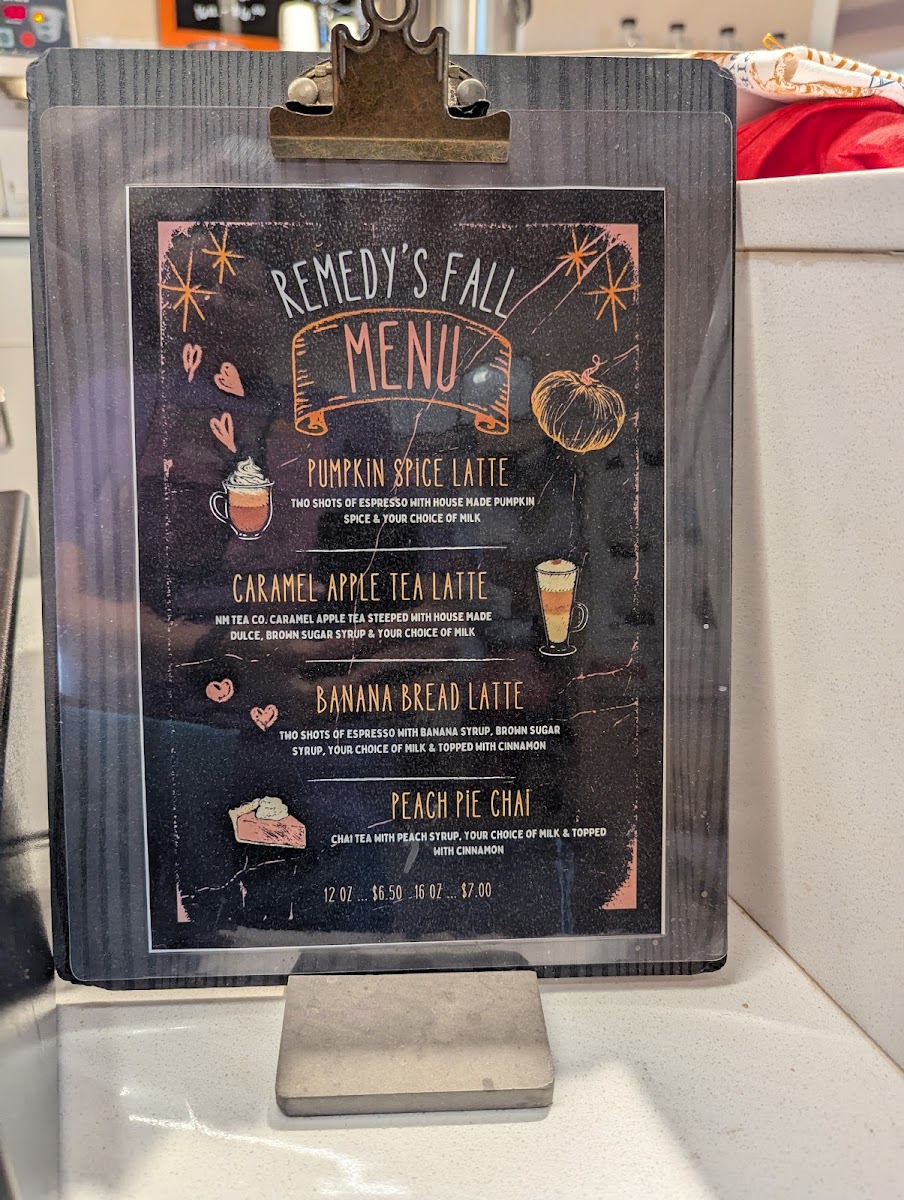 Menu Remedy Coffee Abq-4