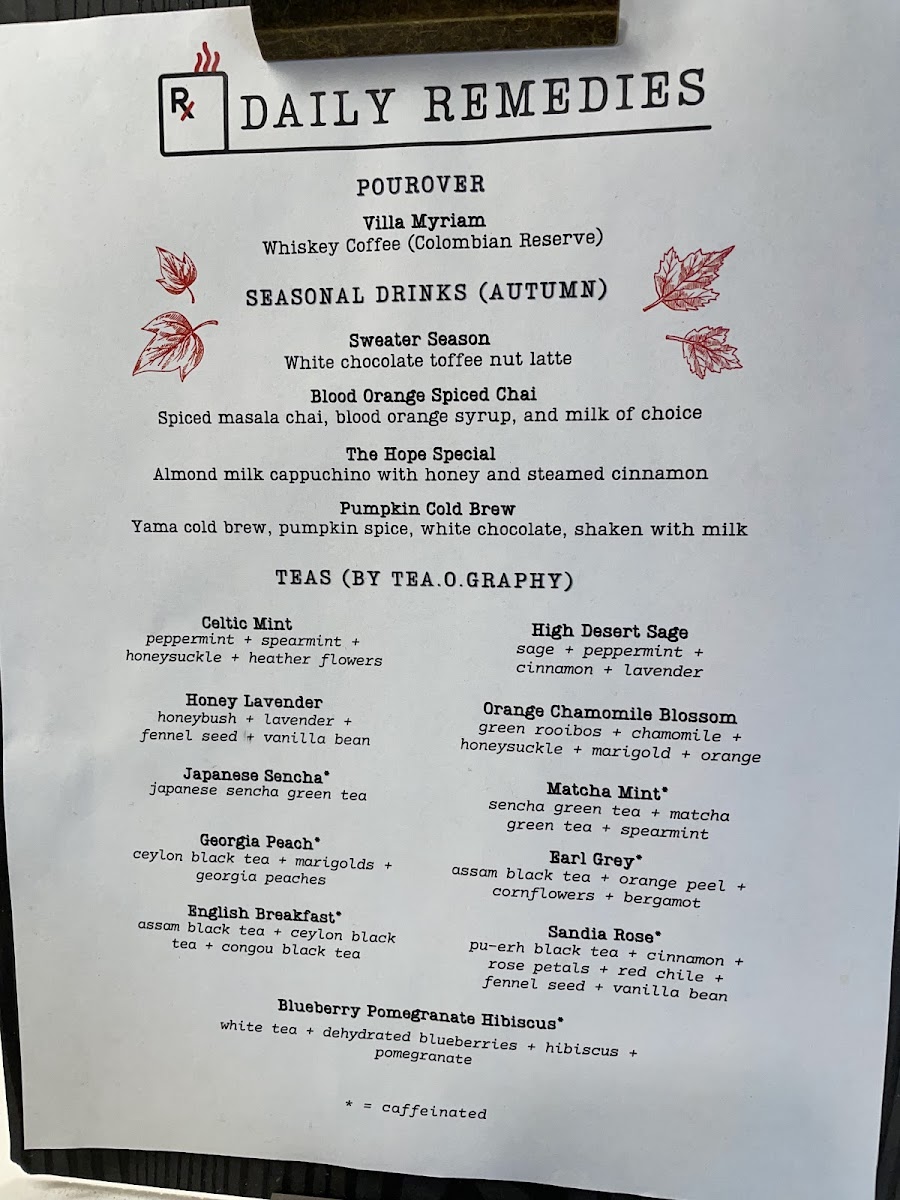 Menu Remedy Coffee Abq-6
