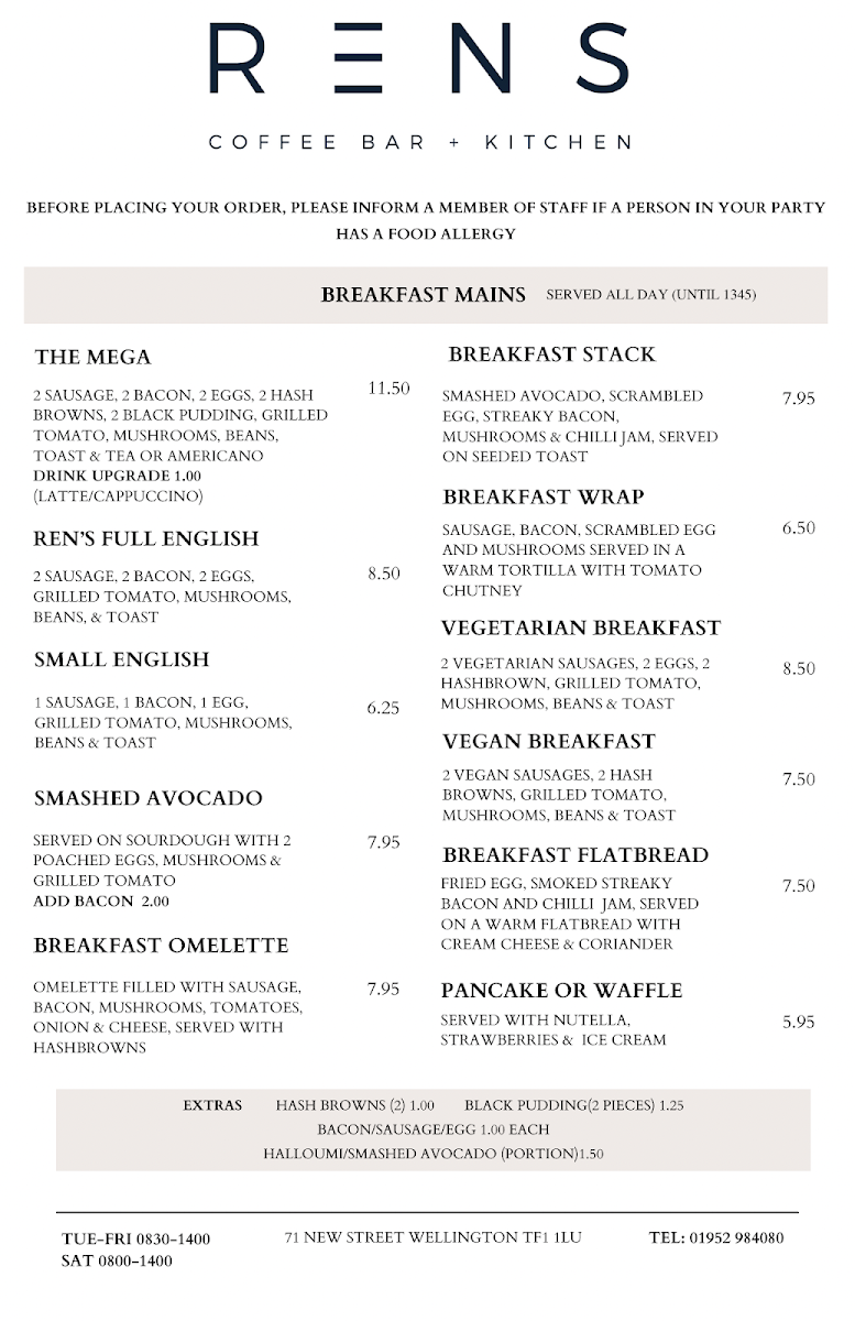 Menu Rens Coffee Bar And Kitchen-2