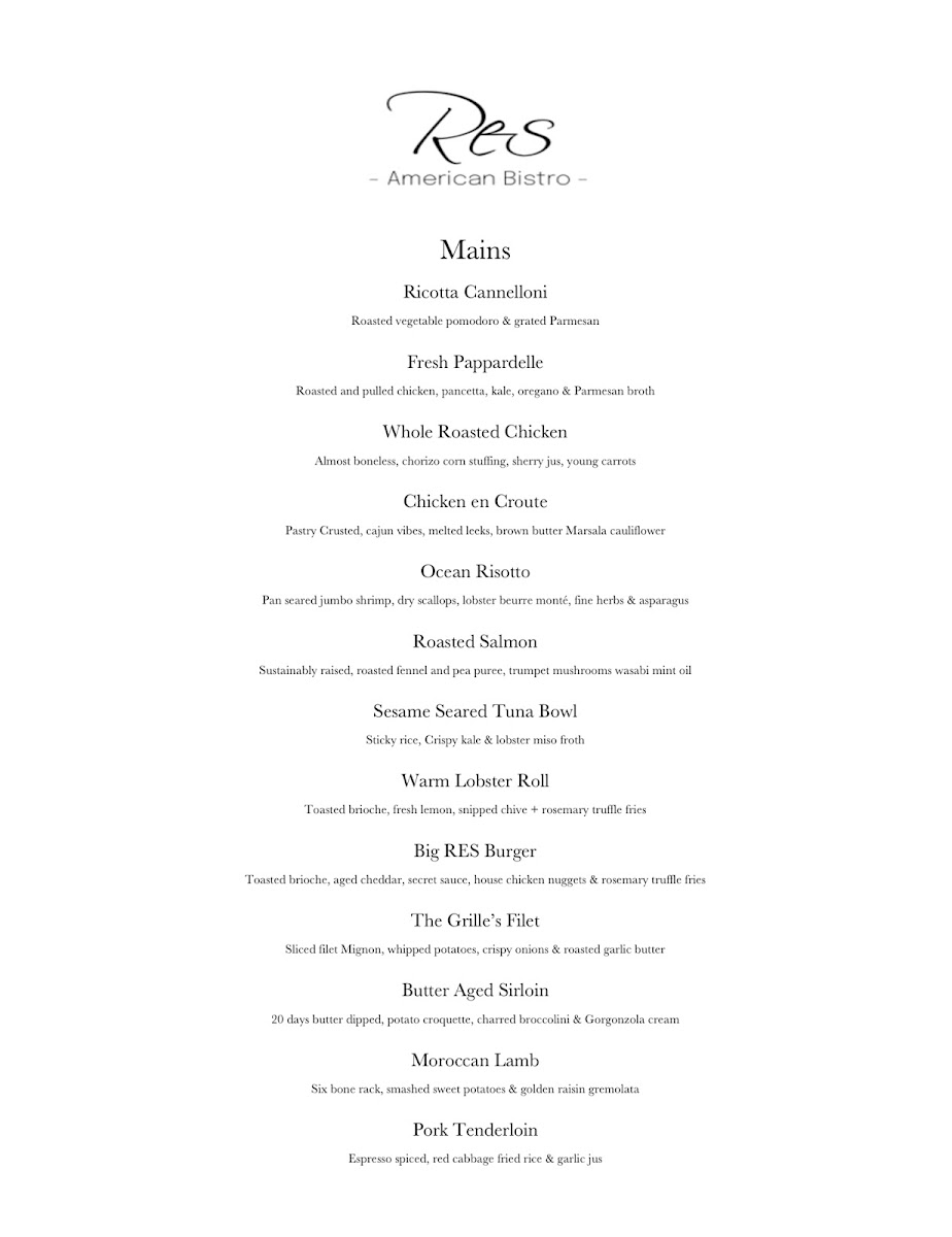 Menu Res American Bistro-5