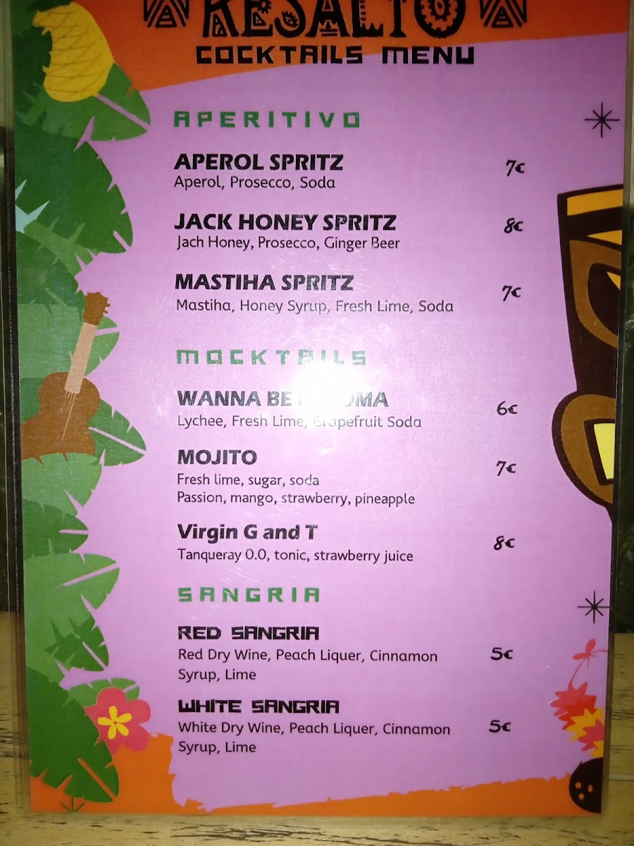 Menu Resalto Cafe, Bar, Μεζεδοκατάσταση-2