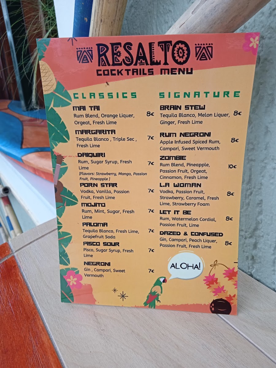 Menu Resalto Cafe, Bar, Μεζεδοκατάσταση-6
