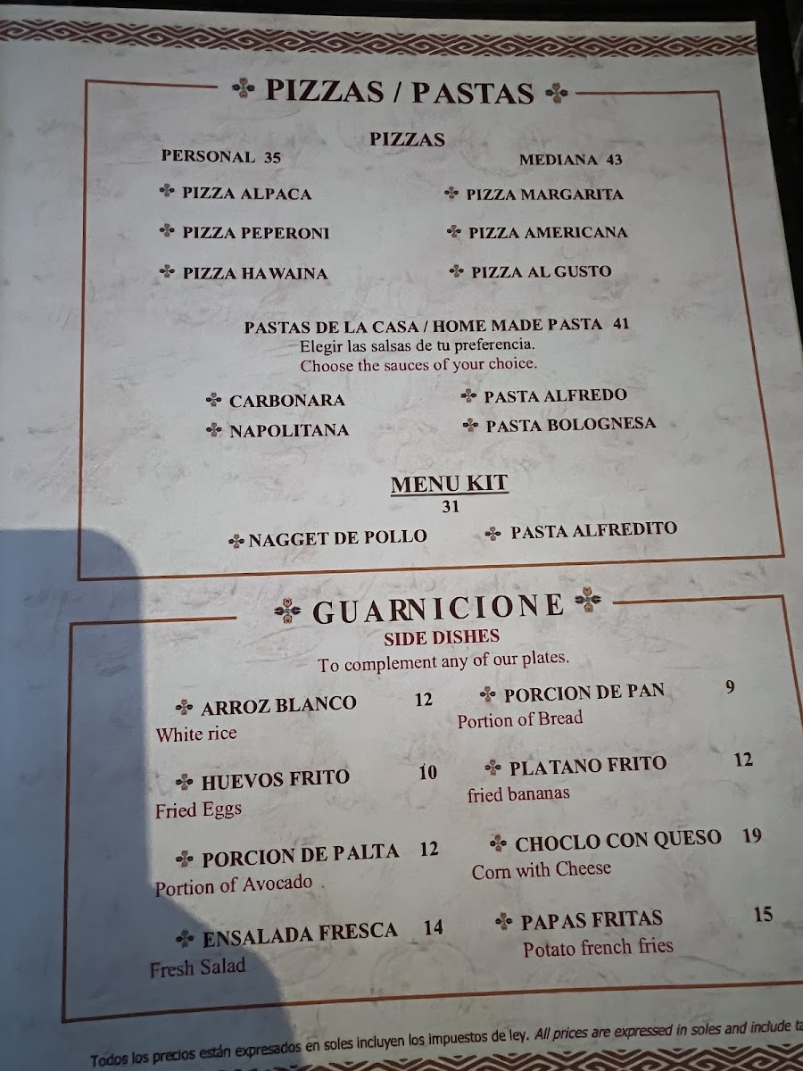 Menu Rest. Centenario De Machu Picchu-10