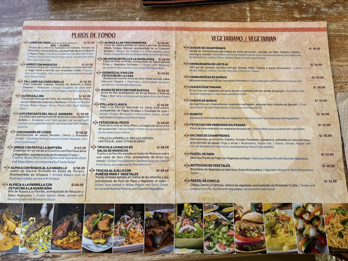 Menu Rest. Centenario De Machu Picchu-5