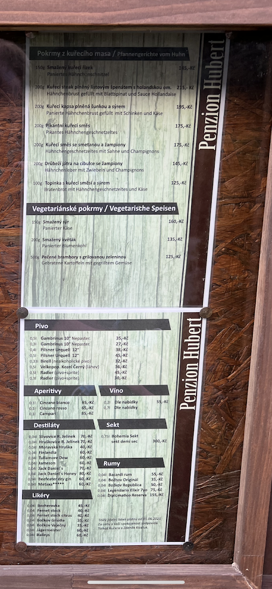 Menu Restaurace Hubert-10