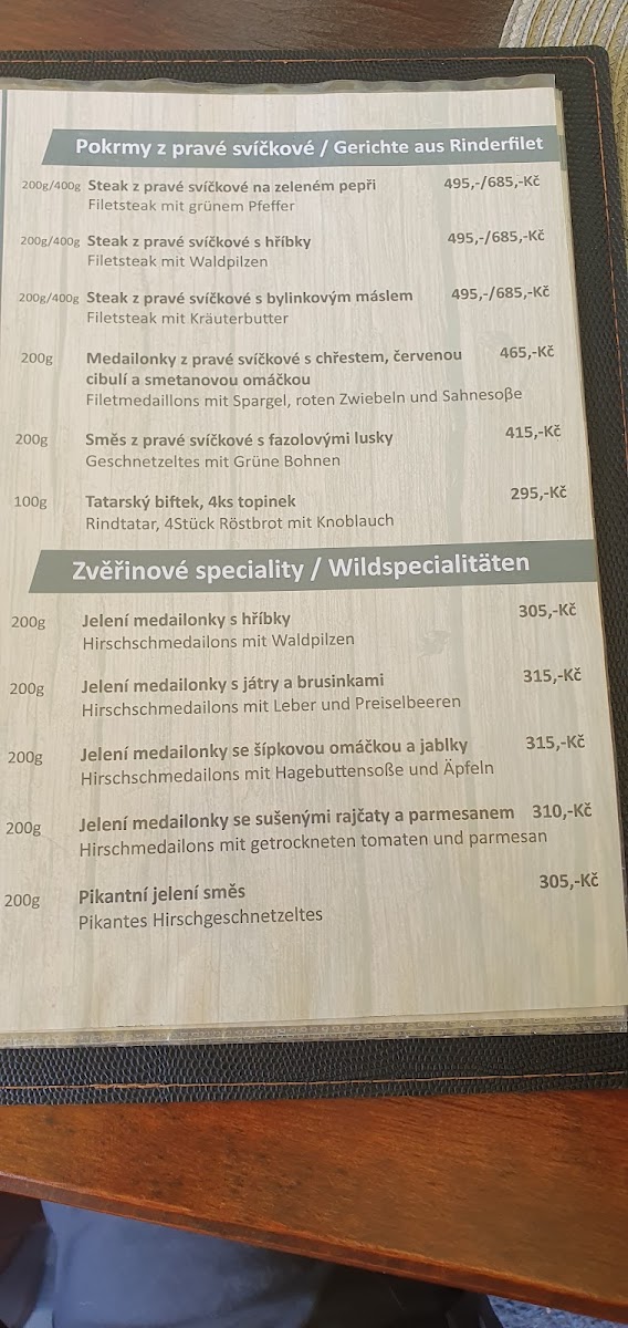 Menu Restaurace Hubert-5
