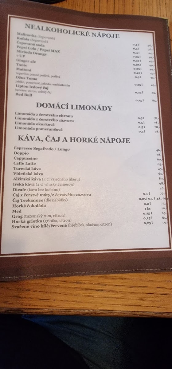 Menu Restaurace Jeneralka-7