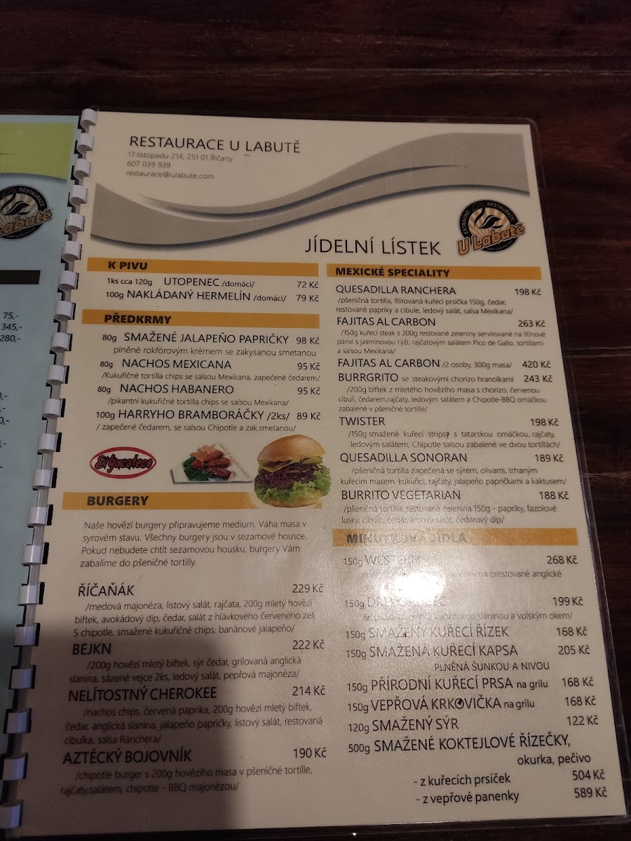 Menu Restaurace U Labute-2