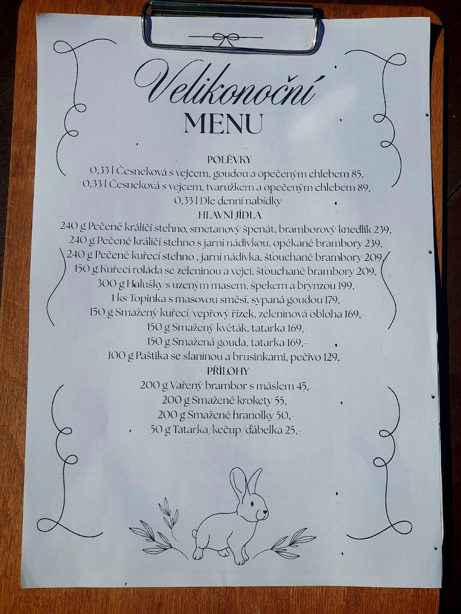 Menu Restaurace U Pařezu-1