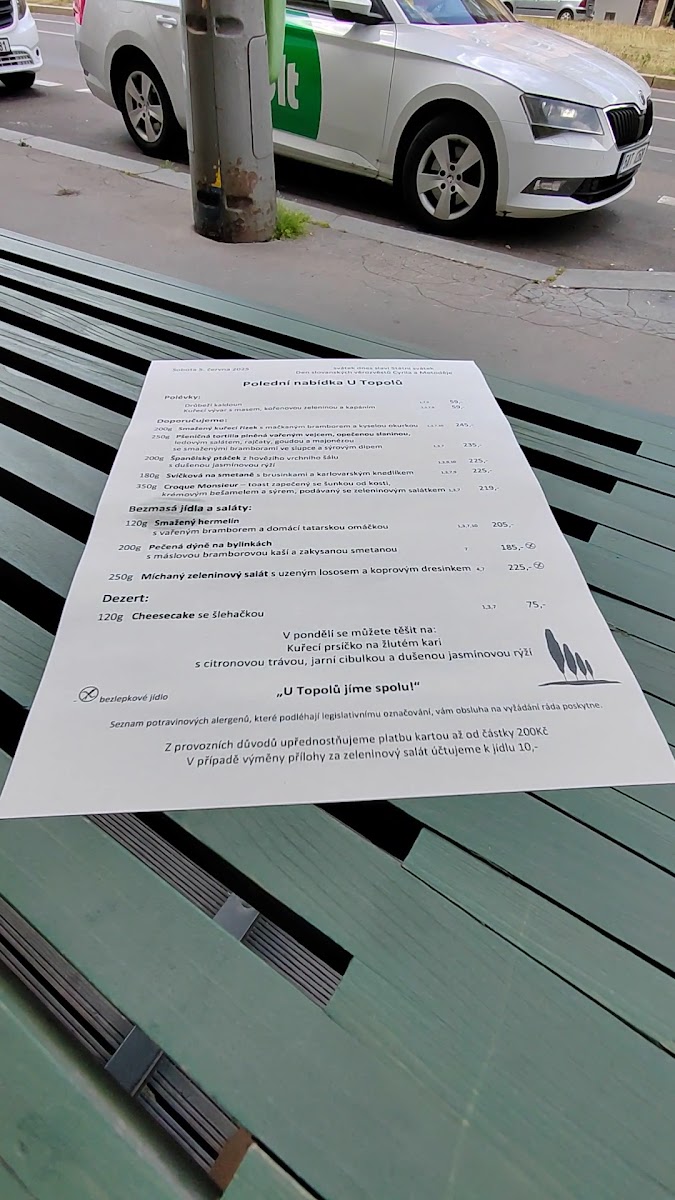 Menu Restaurace U Topolů-1