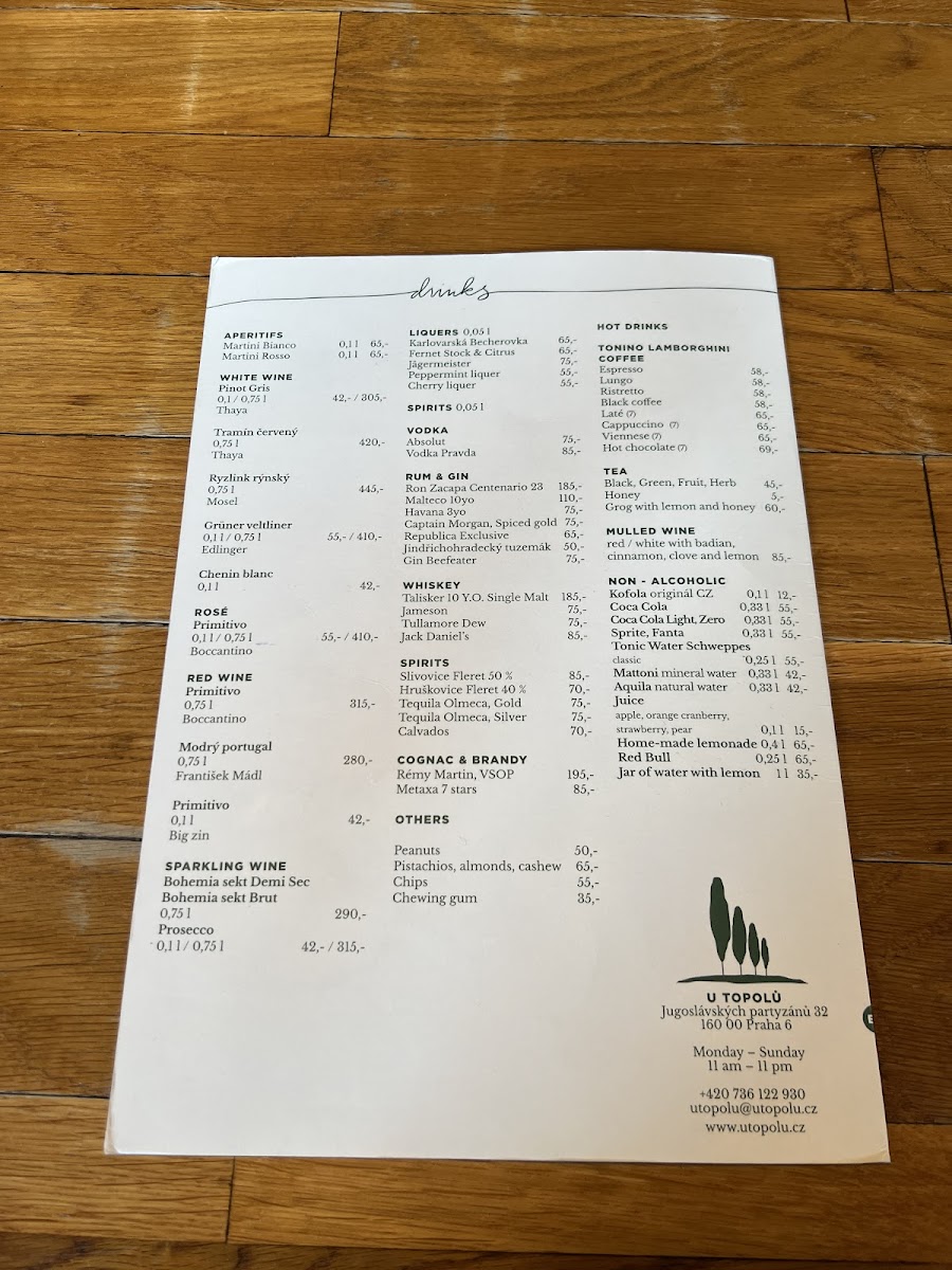 Menu Restaurace U Topolů-4