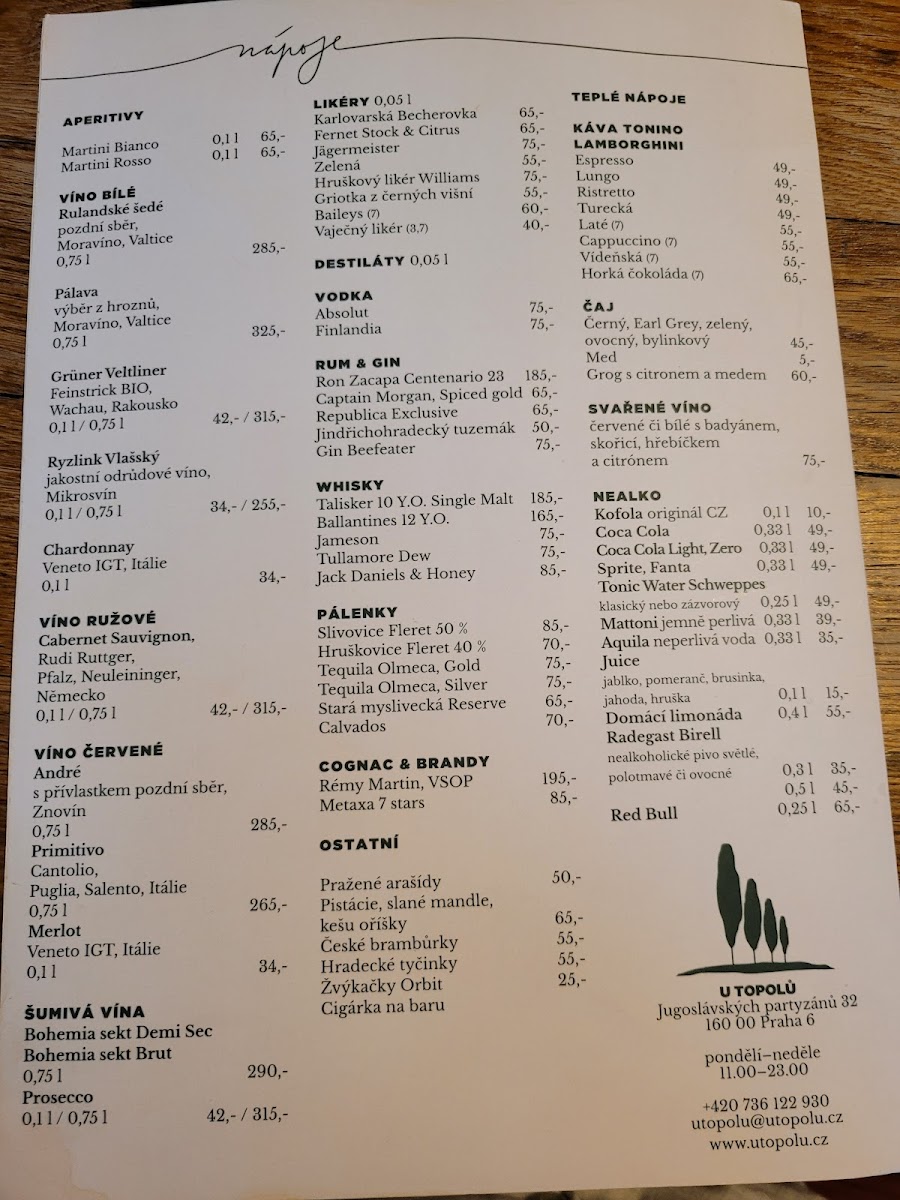 Menu Restaurace U Topolů-7