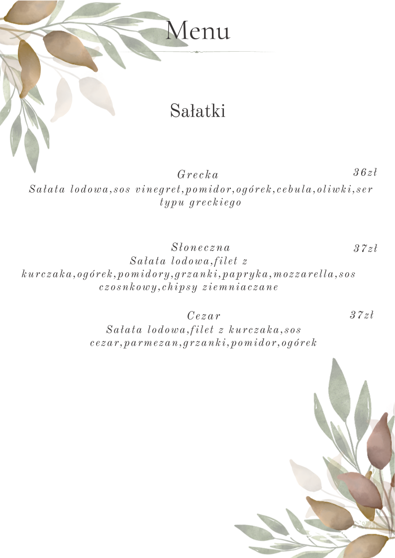 Menu Restauracja Atlanta Grajewo-8