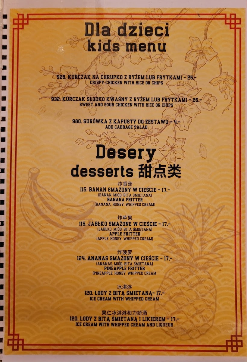 Menu Restauracja Chińska Liu-5