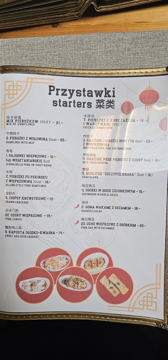 Menu Restauracja Chińska Liu-9