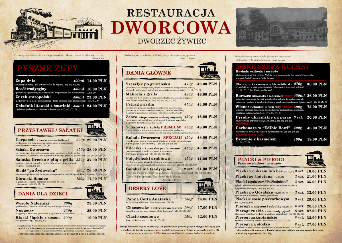 Menu Restauracja Dworcowa-1