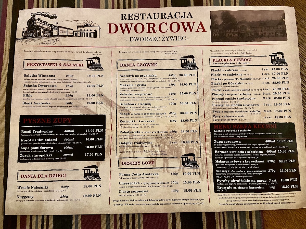 Menu Restauracja Dworcowa-10