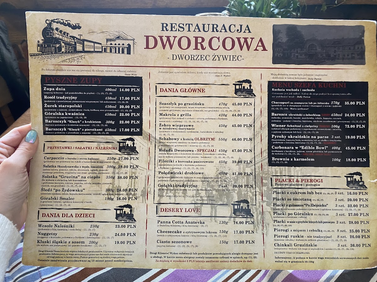 Menu Restauracja Dworcowa-2