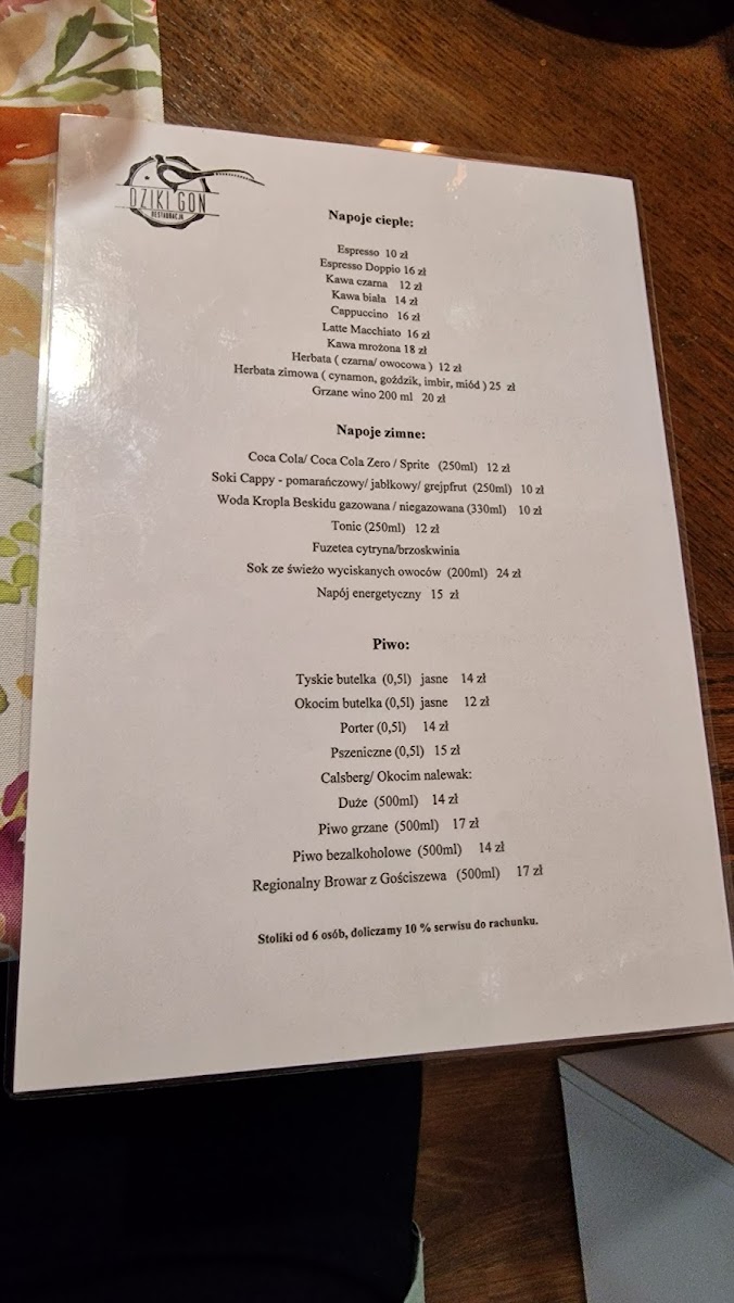 Menu Restauracja Dziki Gon-3