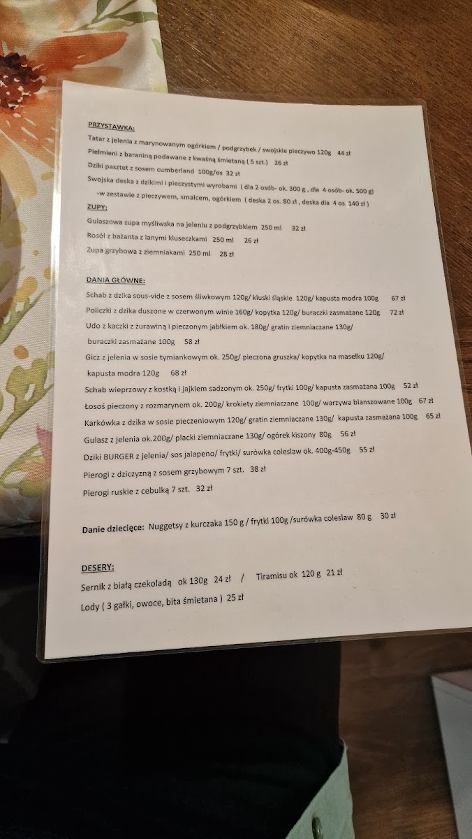 Menu Restauracja Dziki Gon-4