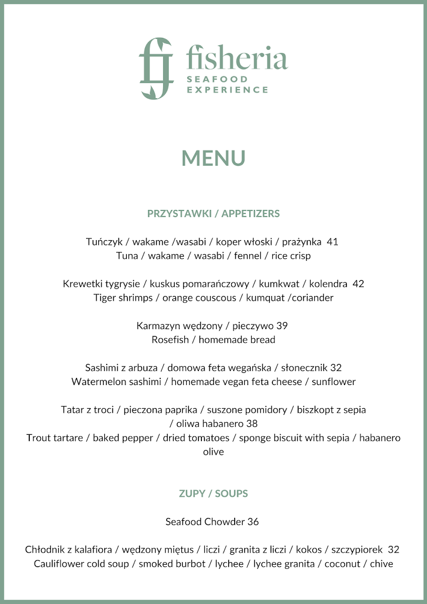 Menu Restauracja Fisheria-2