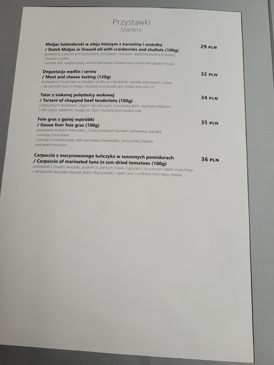 Menu Restauracja Jatki6-10
