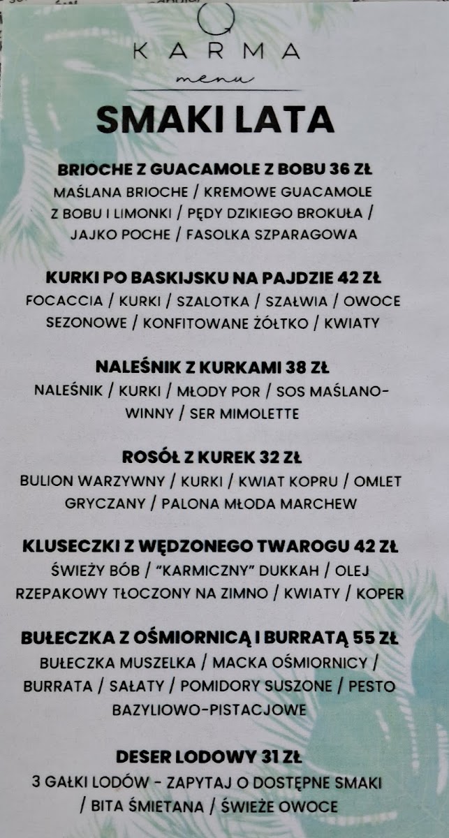 Menu Restauracja Karma Bielany-4
