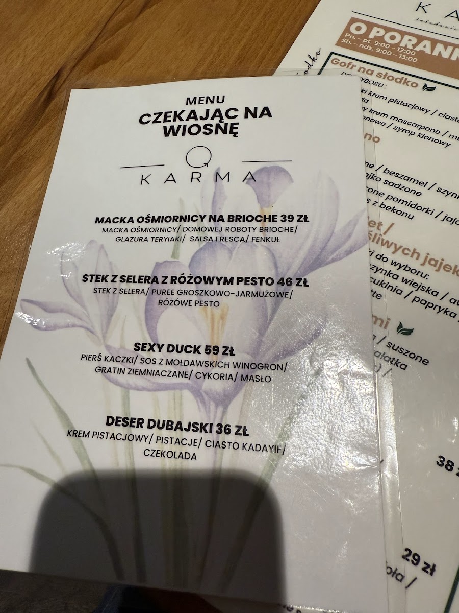 Menu Restauracja Karma Bielany-9