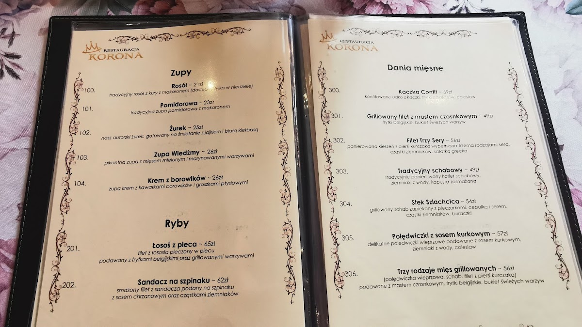 Menu Restauracja Korona-1