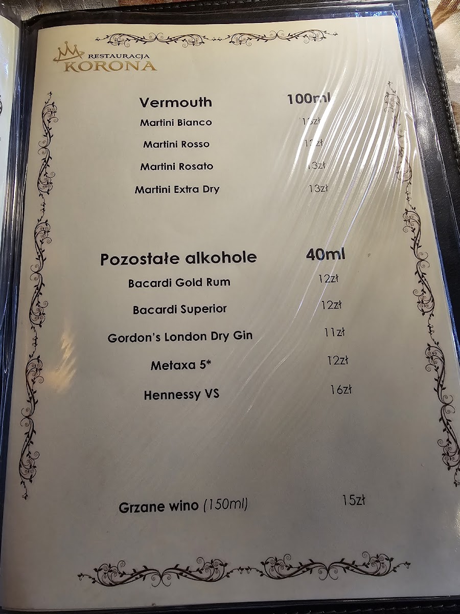 Menu Restauracja Korona-10