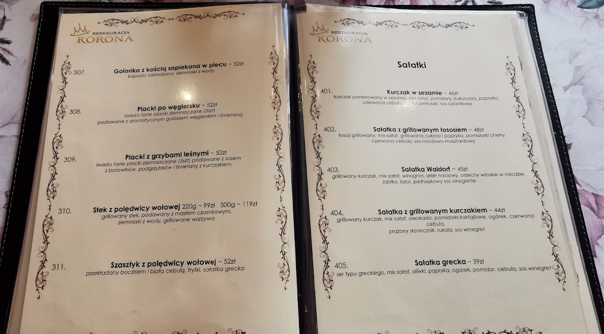 Menu Restauracja Korona-2