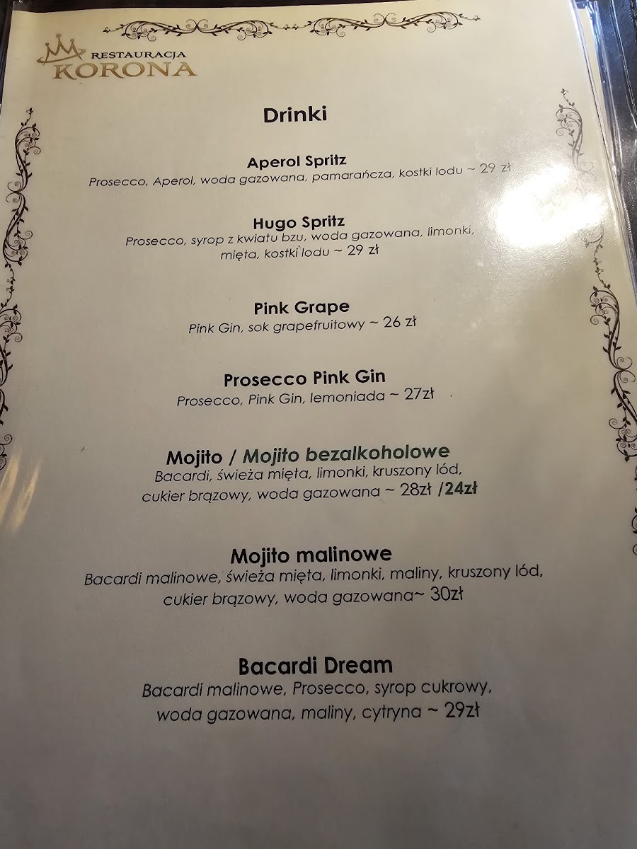 Menu Restauracja Korona-4