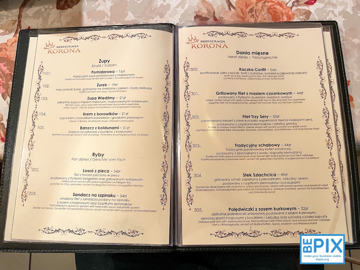Menu Restauracja Korona-5