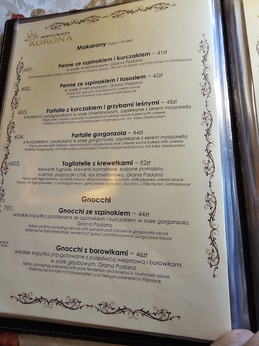 Menu Restauracja Korona-6