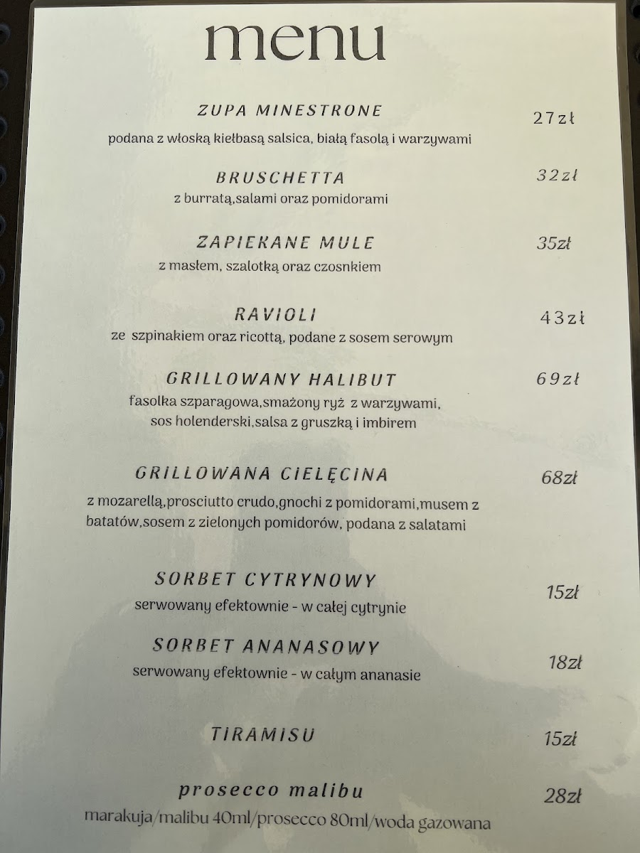 Menu Restauracja Pod Zamkiem-1