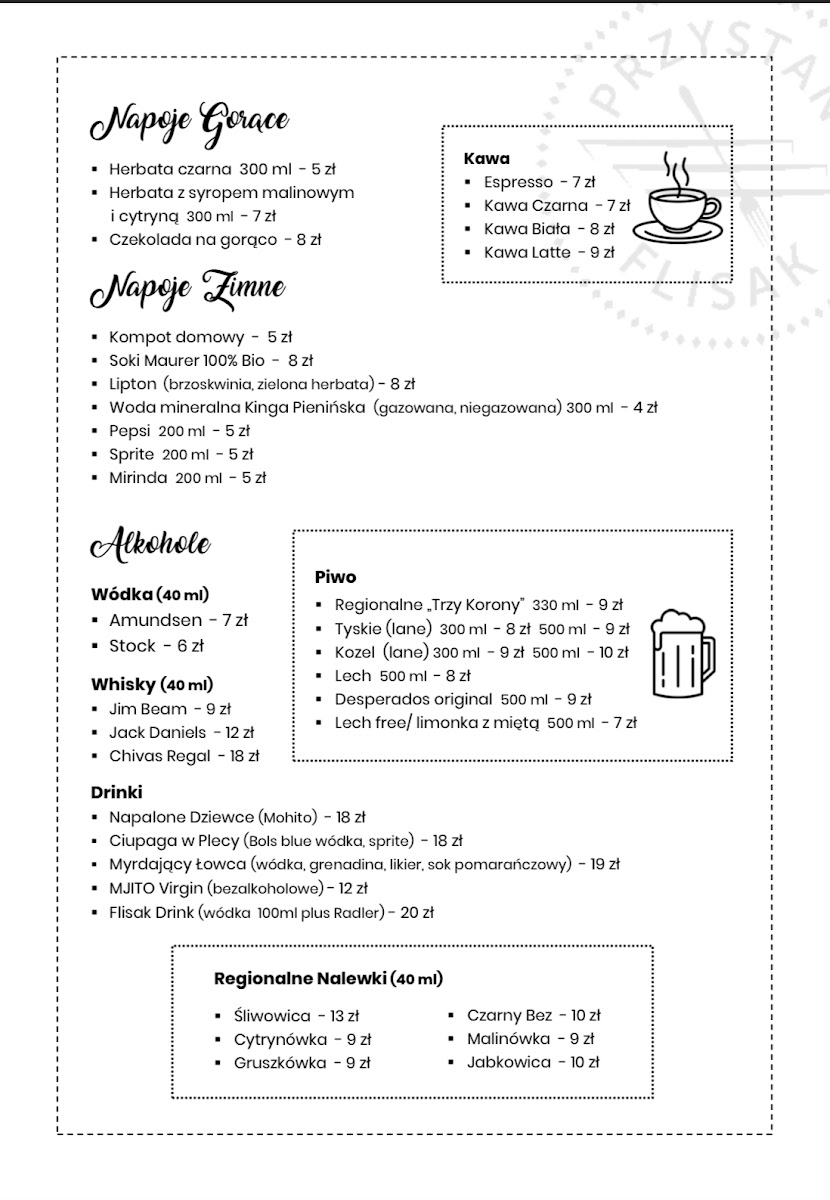 Menu Restauracja Przystań Flisak Szczawnica-10