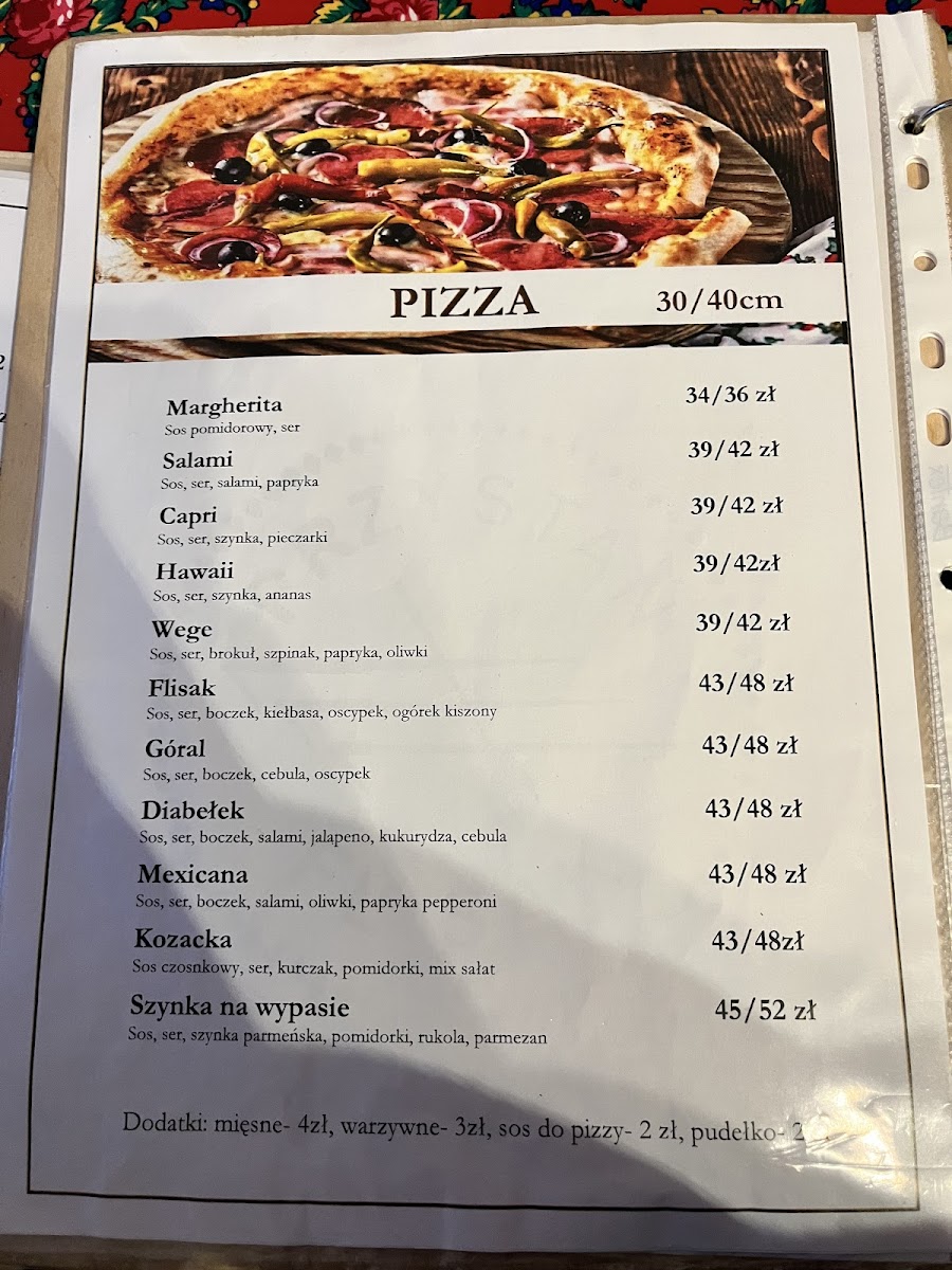 Menu Restauracja Przystań Flisak Szczawnica-5