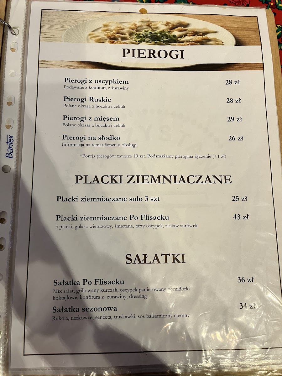 Menu Restauracja Przystań Flisak Szczawnica-6